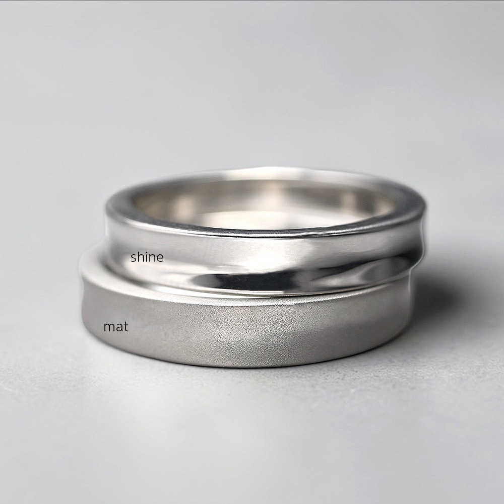 『遺骨リング』完全防水のオーダーメモリアルリング MRS-04 SILVER925製　マット o rシャイン 7号~20号まで製作可能