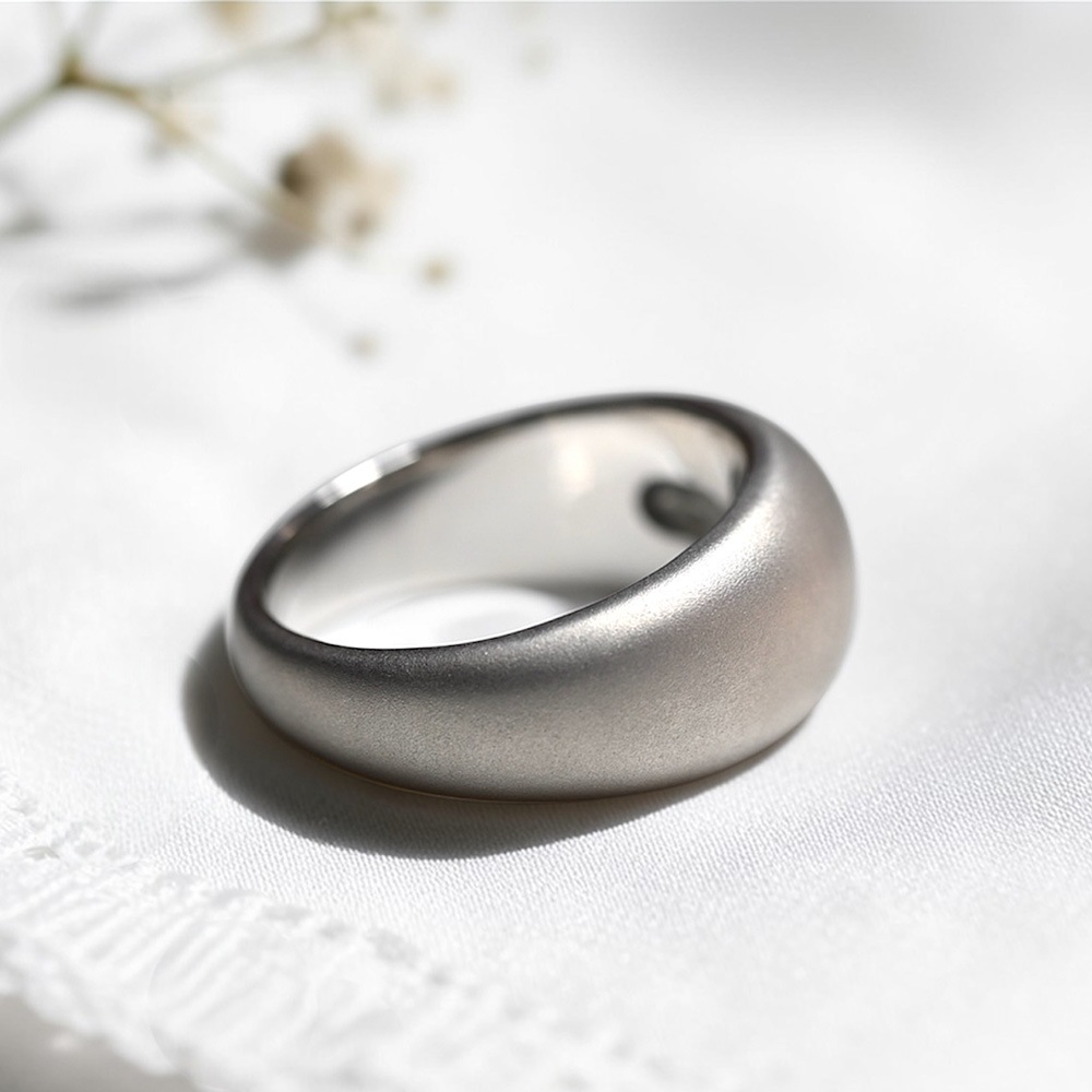 『遺骨リング』完全防水のオーダーメモリアルリング MRS-05　 SILVER925製　マット o rシャイン 7号~20号まで製作可能