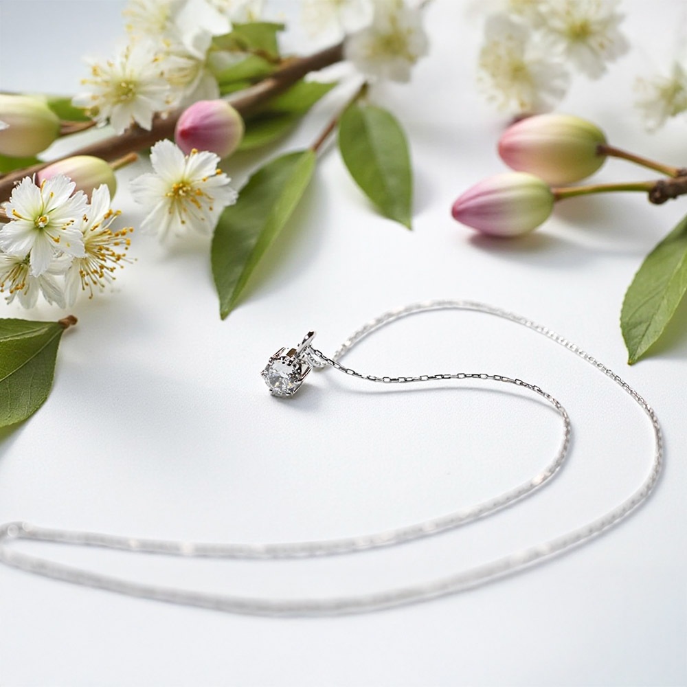 �����른�奨�꡼ ���ꥹ�����ǺࡧK10WG 10��ۥ磻�ȥ�����ɡ�CZ ���塼�ӥå����륳�˥���40cm����������°������ڥ�����