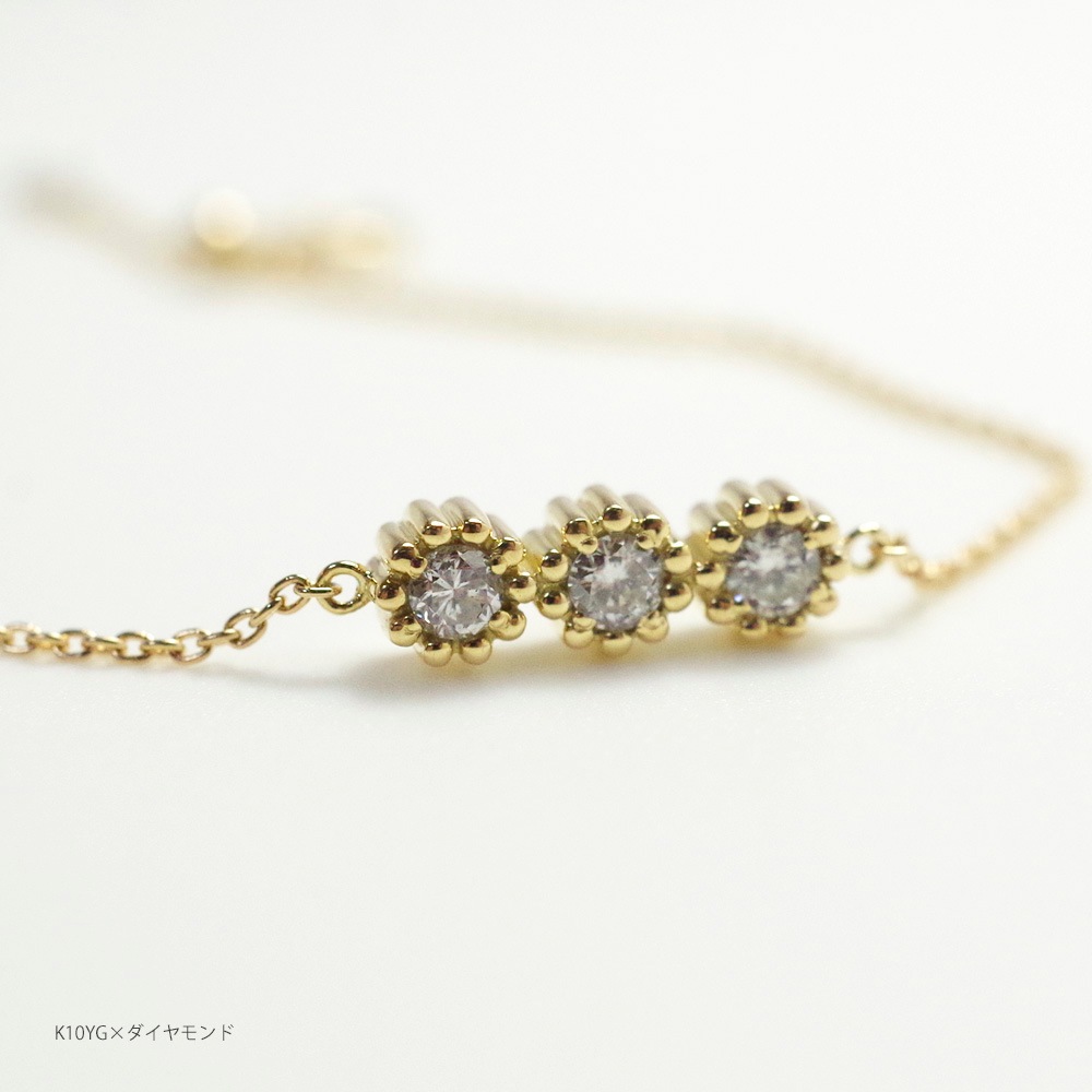 MB03/ɡۥꥢ֥쥹å ɿ奨꡼ K10YG ޤ K18YG 3mmߣ