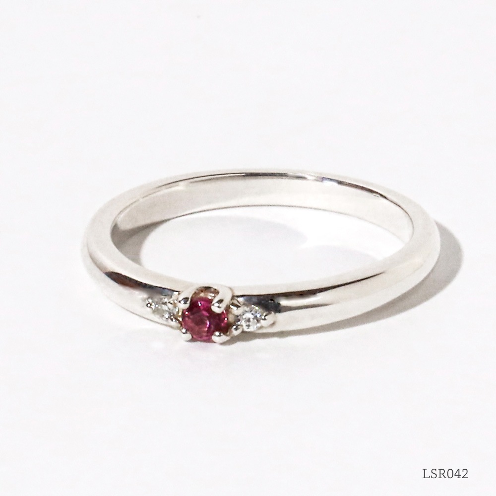 メモリアルリング  【LSR042/K18PG】 完全防水の遺骨リング・指輪　K18ピンクゴールド製　セミオーダージュエリー