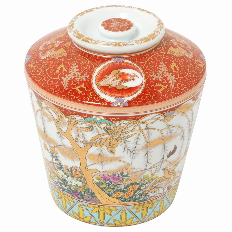 骨壷 全商品一覧,有田焼のお骨壷明治伊万里 有田焼インテリア寿壷