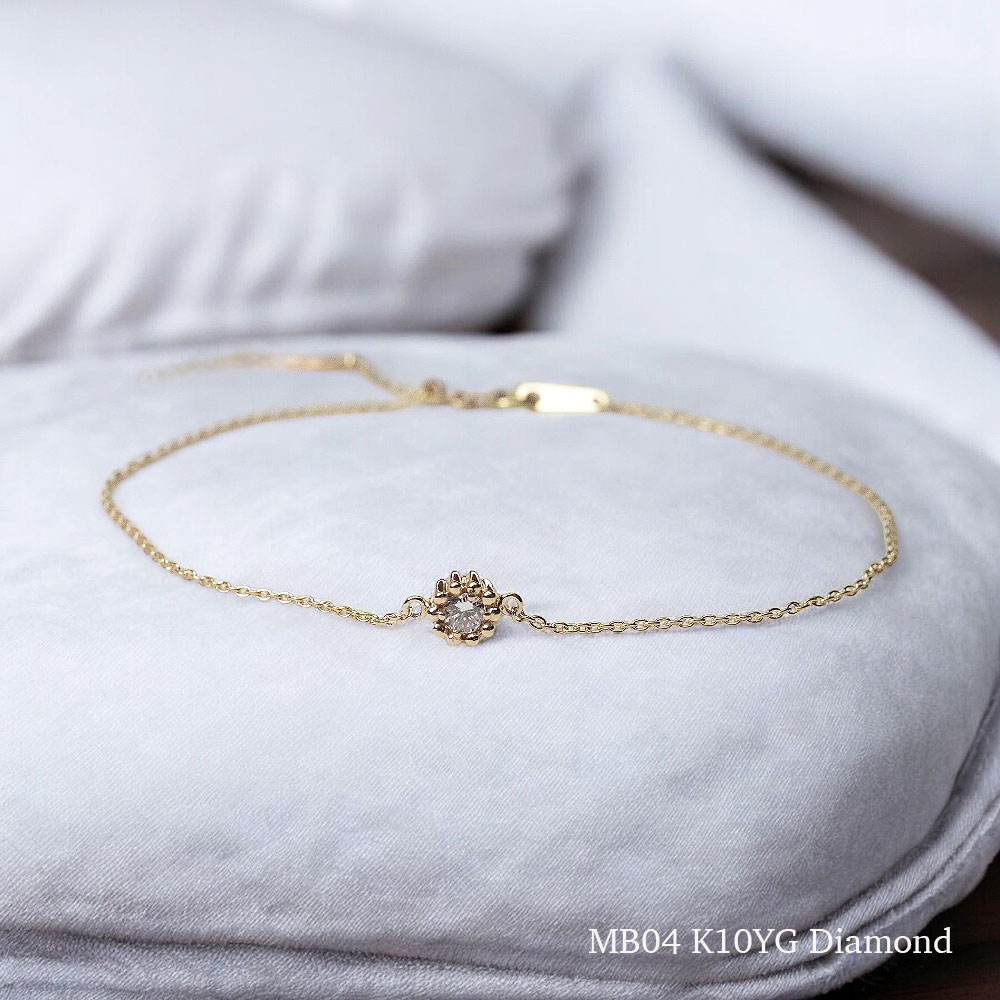 ��MB04/��������������ɡۥ��ꥢ��֥쥹��å� �����ɿ�����������奨�꡼ K10YG or K18YG ��������3mm