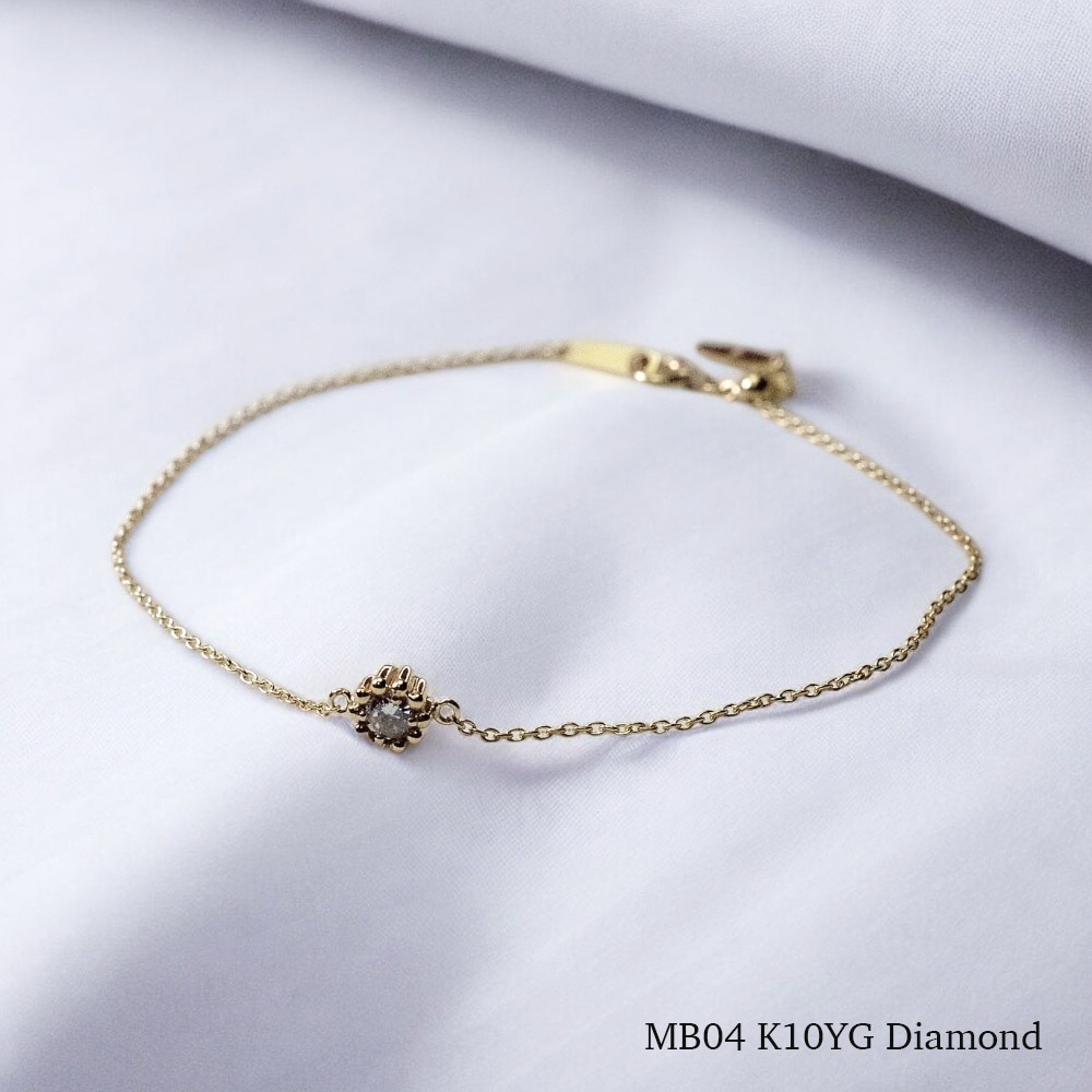 ��MB04/��������������ɡۥ��ꥢ��֥쥹��å� �����ɿ�����������奨�꡼ K10YG or K18YG ��������3mm