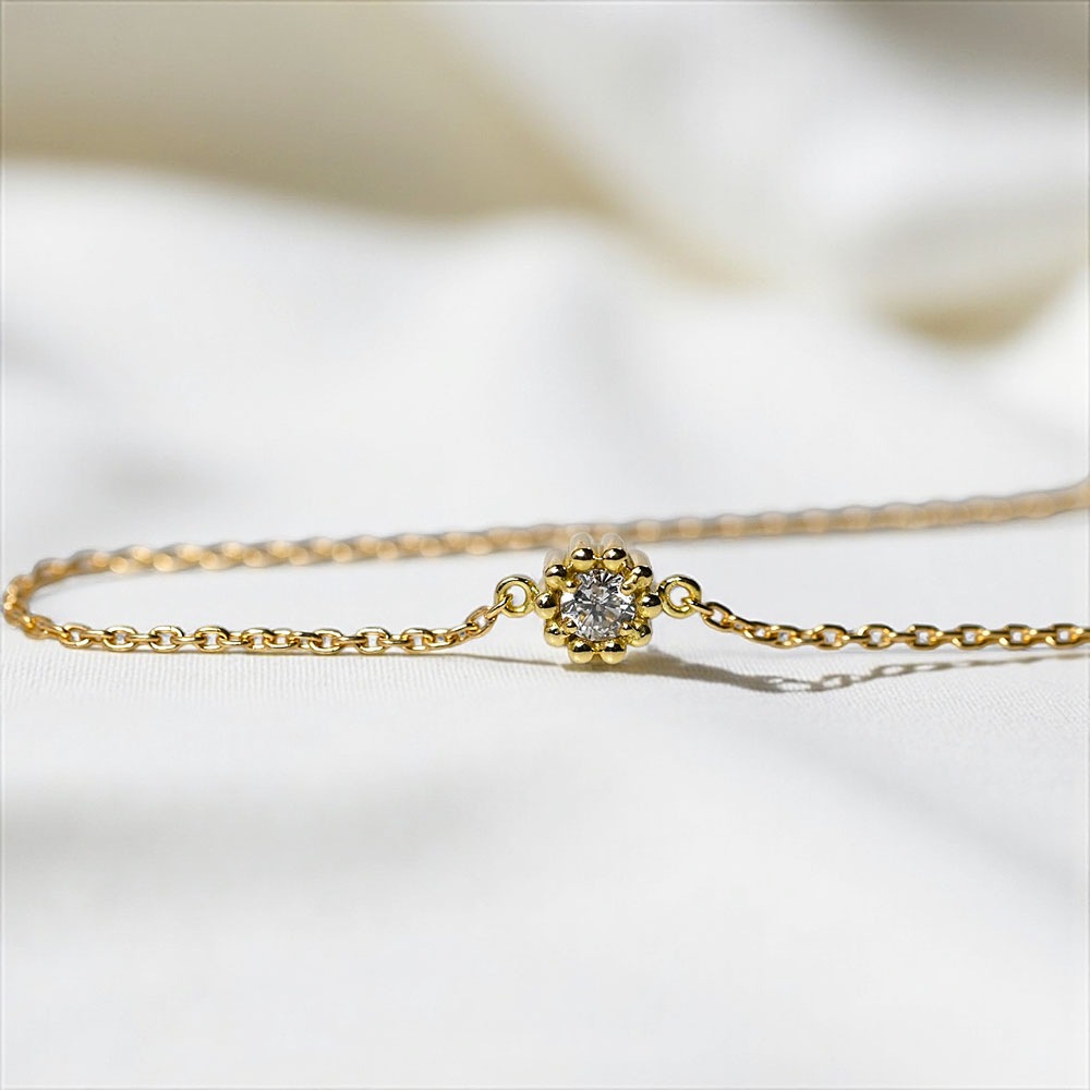 ��MB04/��������������ɡۥ��ꥢ��֥쥹��å� �����ɿ�����������奨�꡼ K10YG or K18YG ��������3mm