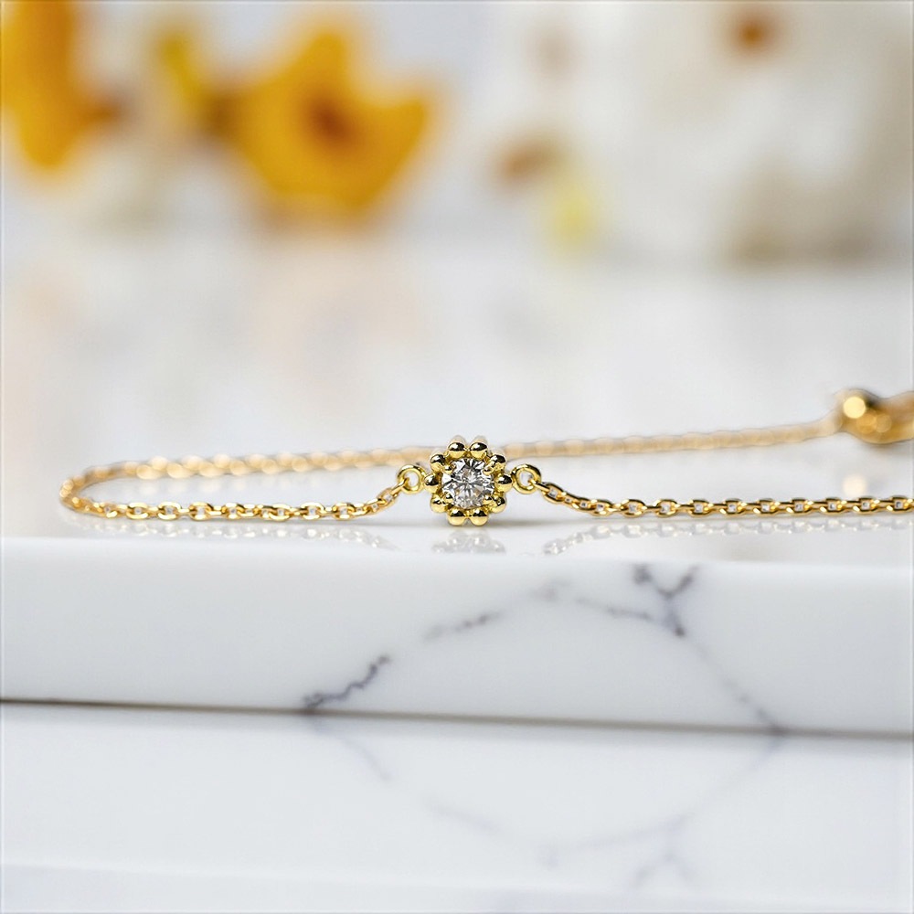 ��MB04/��������������ɡۥ��ꥢ��֥쥹��å� �����ɿ�����������奨�꡼ K10YG or K18YG ��������3mm