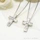 LG CROSS-02 クロス　K18YG (K18PGも可) 3mmの誕生石 [遺骨ペンダント・樹脂タイプ完全防水]   ※本店限定取扱商品