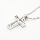 LG CROSS-02 クロス　K18YG (K18PGも可) 3mmの誕生石 [遺骨ペンダント・樹脂タイプ完全防水]   ※本店限定取扱商品