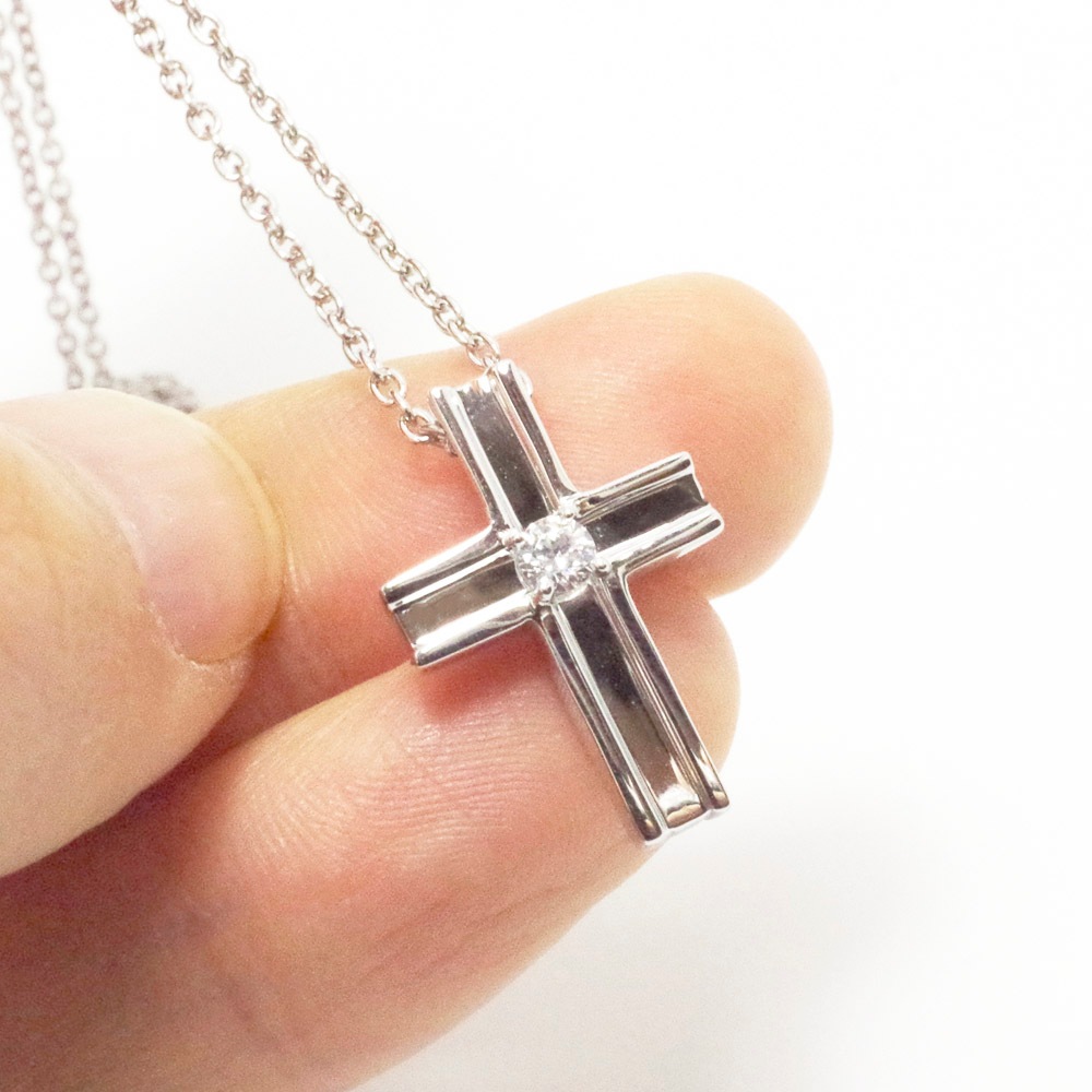 LG CROSS-03 クロス　K18YG (K18PGも可) 3mmの誕生石 14石のダイヤモンド [遺骨ペンダント・樹脂タイプ完全防水]   ※本店限定取扱商品