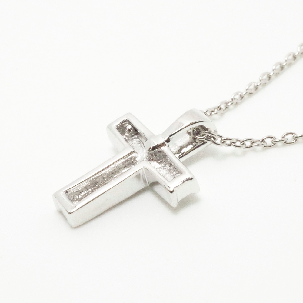 LG CROSS-03 クロス　K18YG (K18PGも可) 3mmの誕生石 14石のダイヤモンド [遺骨ペンダント・樹脂タイプ完全防水]   ※本店限定取扱商品