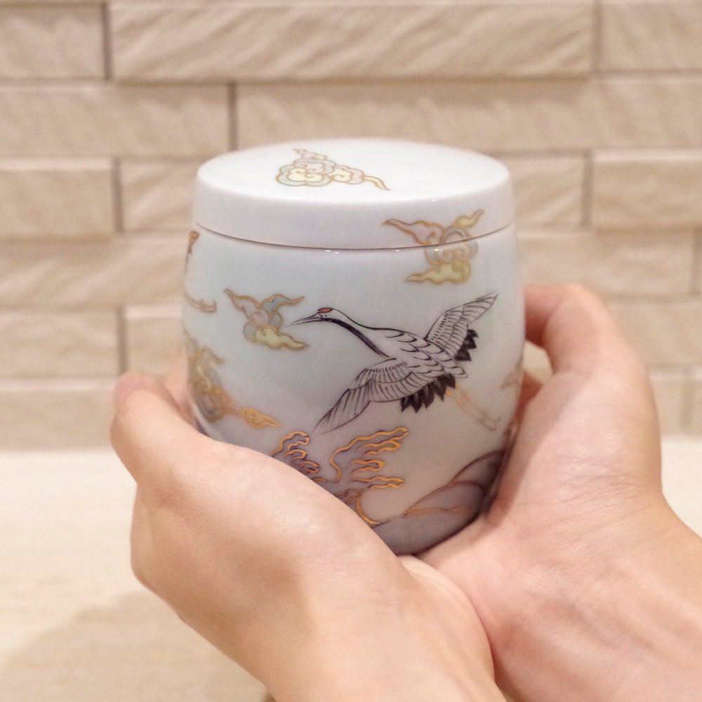 骨壷 全商品一覧,有田焼のお骨壷有田焼 手元供養分骨ミニ骨壷 明治