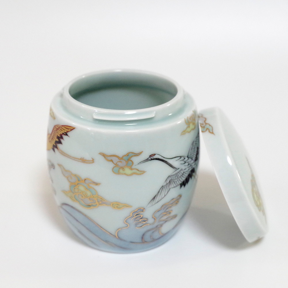 骨壷 全商品一覧,有田焼のお骨壷有田焼 手元供養分骨ミニ骨壷 明治