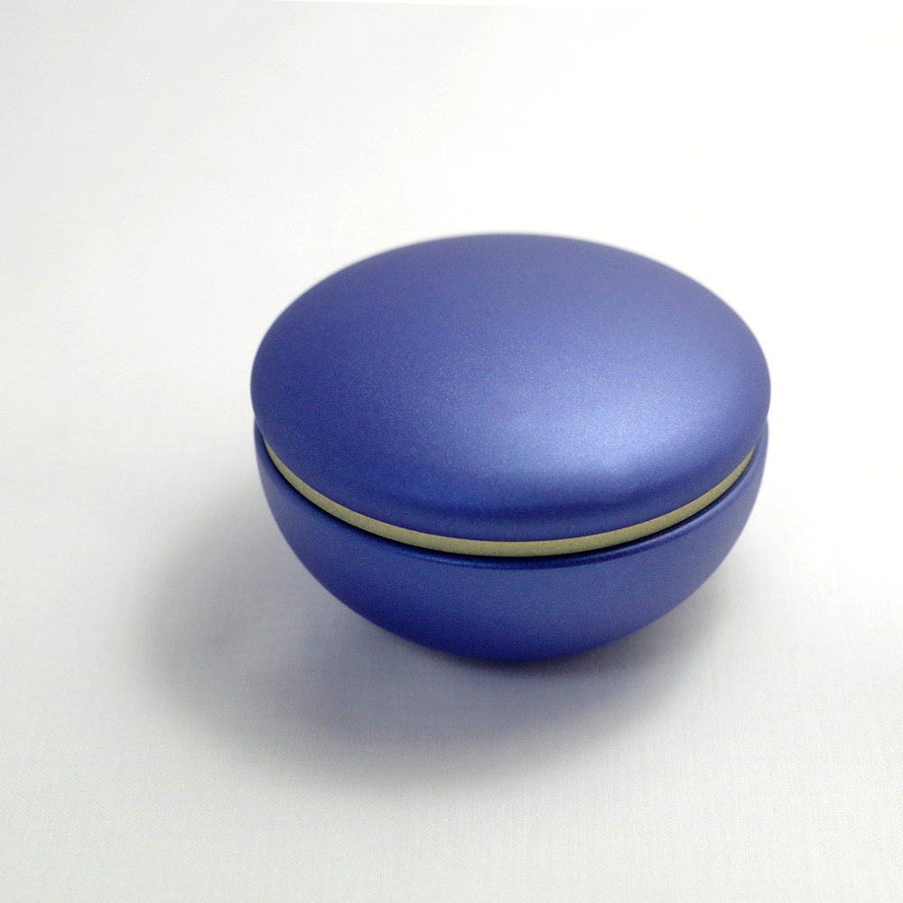 made in japan 金属製のミニ骨壷 わかな ～瑠璃～