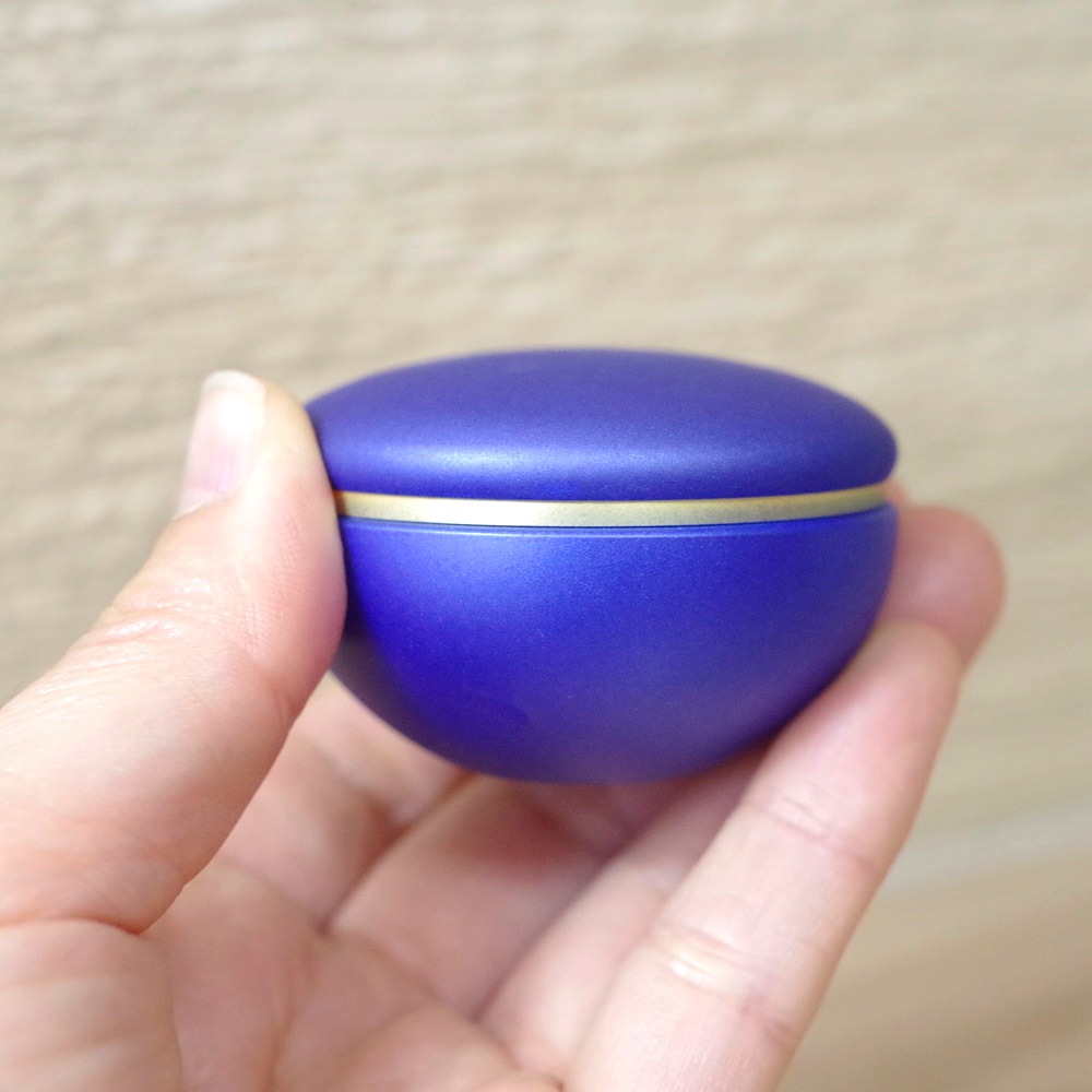 made in japan 金属製のミニ骨壷 わかな ～瑠璃～