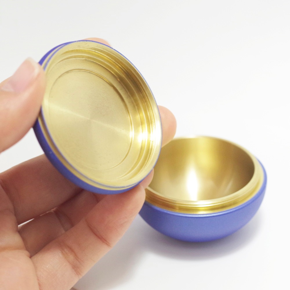 made in japan 金属製のミニ骨壷 わかな ～瑠璃～