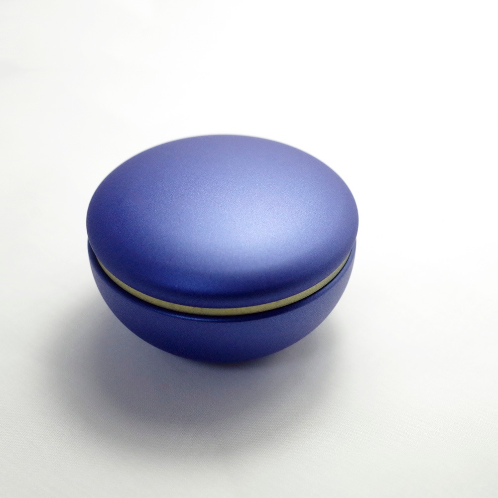 made in japan 金属製のミニ骨壷 わかな ～瑠璃～