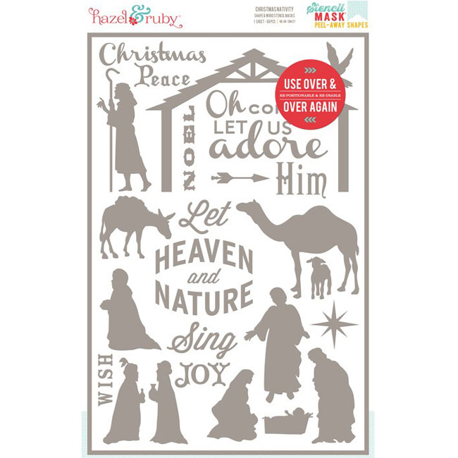 ��300�߶ѡ�Hazel&Ruby HR-SM437�ڥ��ƥ󥷥�ޥ�����Nativity 12x18���ݎ�
