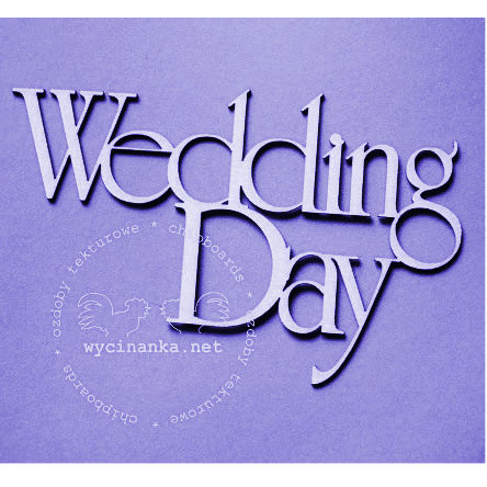 Wycinanka 86AC-4770E Wedding Day 