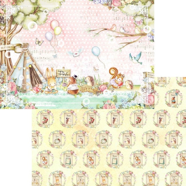 50%OFF SALE】MP-58997 デザインペーパー Forest Friends Tea Time