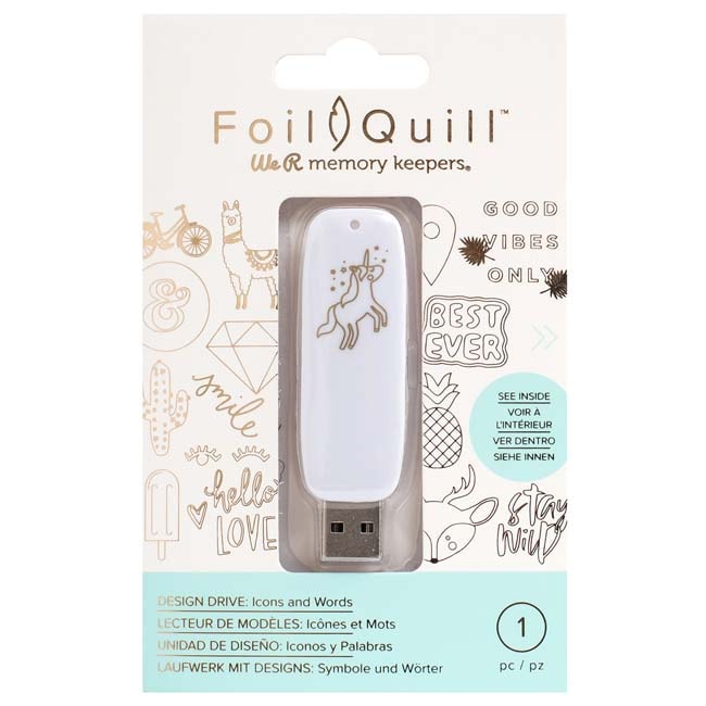WRMK-660688 Foil Quill USB Artwork Drives Icons (200 designs)