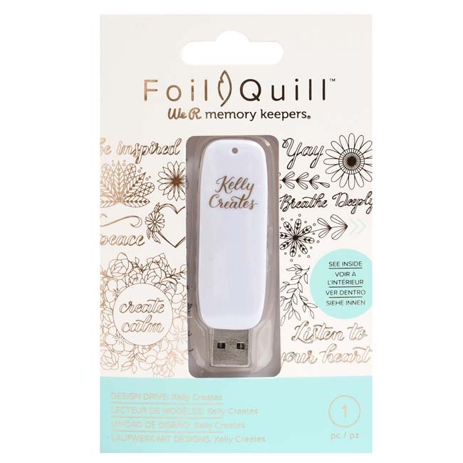 WRMK-660721 Foil Quill USB Artwork Drives Kelly Creates (200 designs)