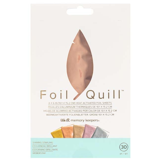 WRMK-660670 Foil Quill Foil Sheets 4 x 6 Inch Sheets Shining Starling (30 Piece)