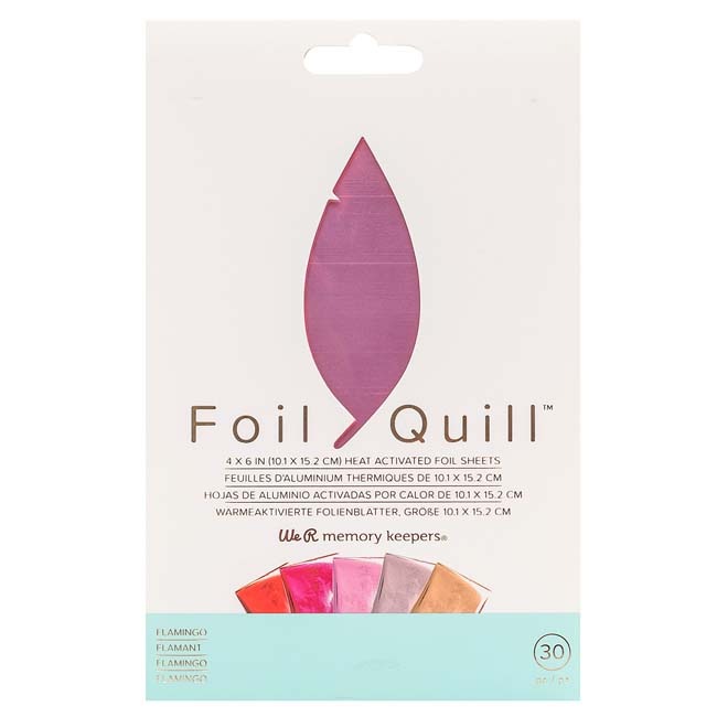 WRMK-660671 Foil Quill Foil Sheets 4 x 6 Inch Sheets - Flamingo (30 Piece)
