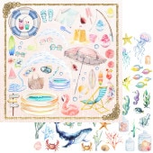 USA͡MP-60620  Welcome to Paradise 12x12 Summer Elements