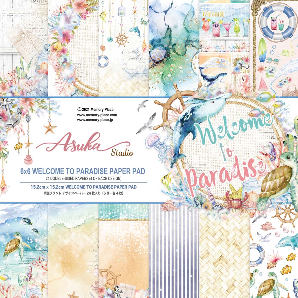 MP-60625 Welcome to Paradise 6x6 Paper Pad | ペーパーパッド