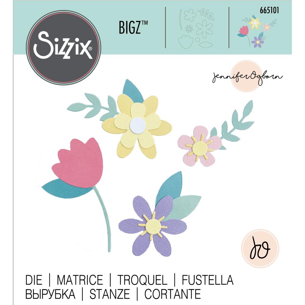 50%OFF】 Sizzix-665101 Spring Flowers by Jennifer Ogborn