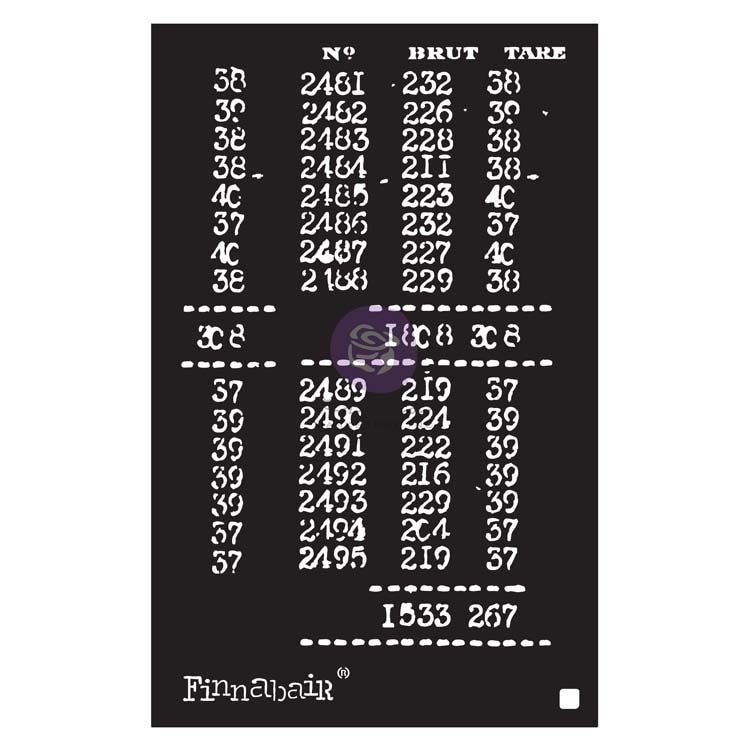 50%OFF SALEPR-968977 Finnabair Stencil - Book Of Numbers