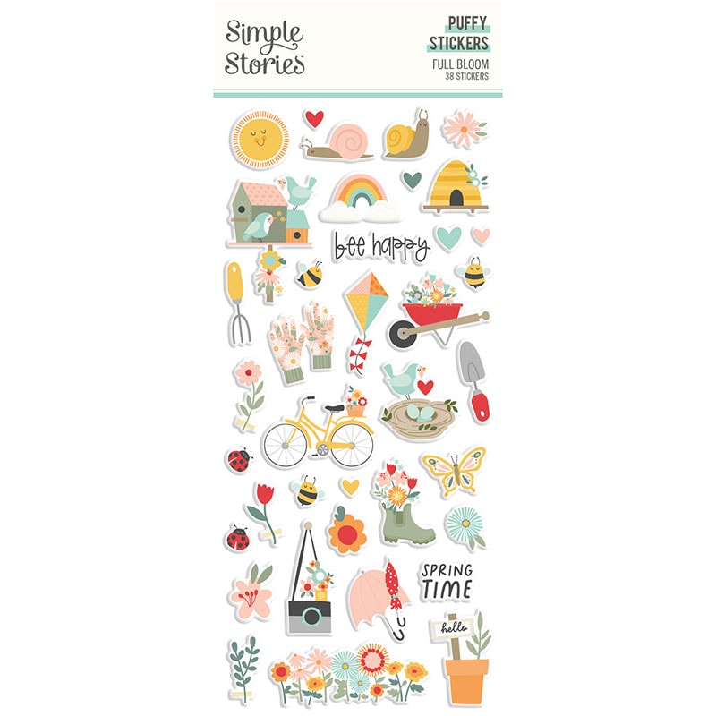 50%OFF SALESS-17022 Full Bloom - Puffy Stickers