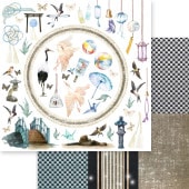 MP-61243 Moon Bunny Dream 12x12 Paper Crane