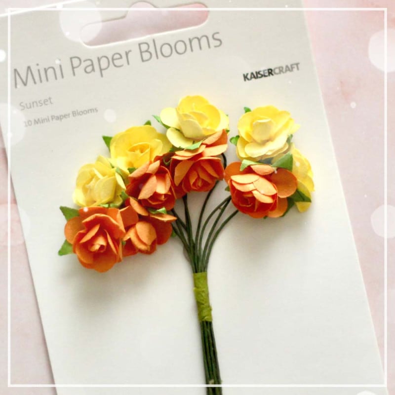 55%OFF̲ʡKS-F651 Mini Paper Blooms - Sunset