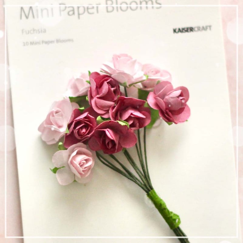 55%OFF̲ʡKS-F656 Mini Paper Blooms - Fuchsia