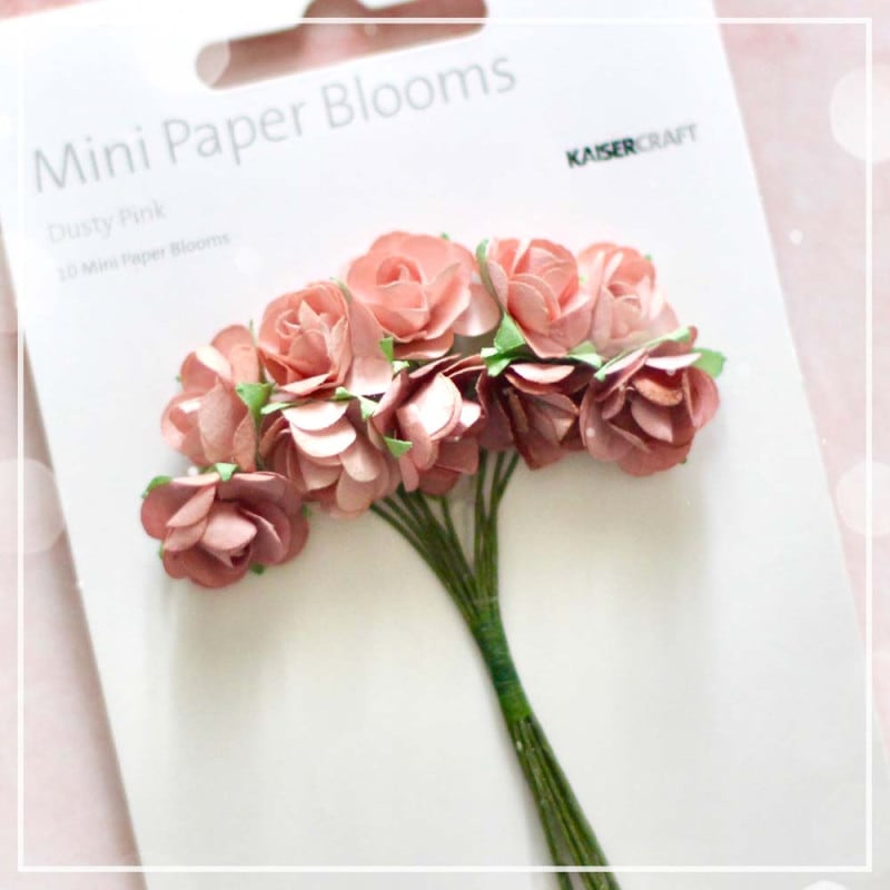 55%OFF̲ʡKS-F658 Mini Paper Blooms - Dusty Pink