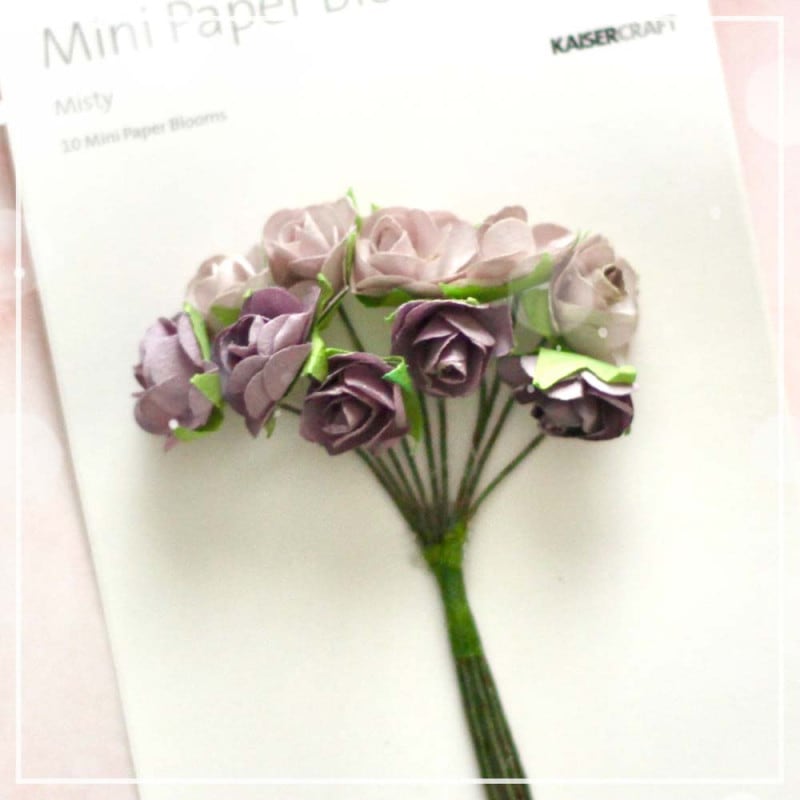 55%OFF̲ʡKS-F659 Mini Paper Blooms - Misty