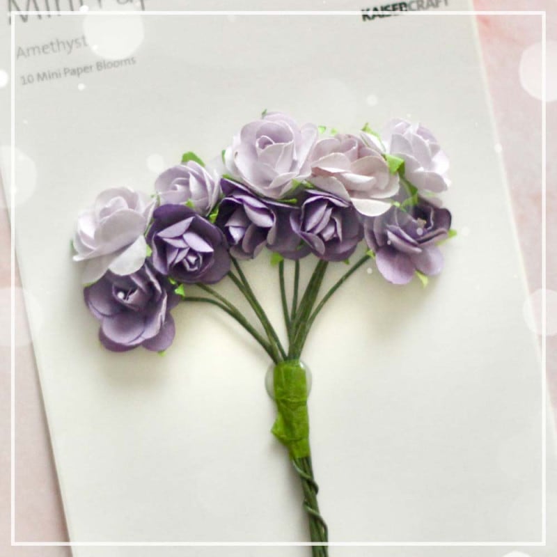 55%OFF̲ʡKS-F660 Mini Paper Blooms - Amethyst