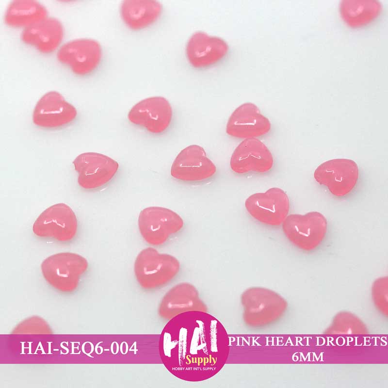 HAI-SEQ6-004 PINK HEART DROPLETS