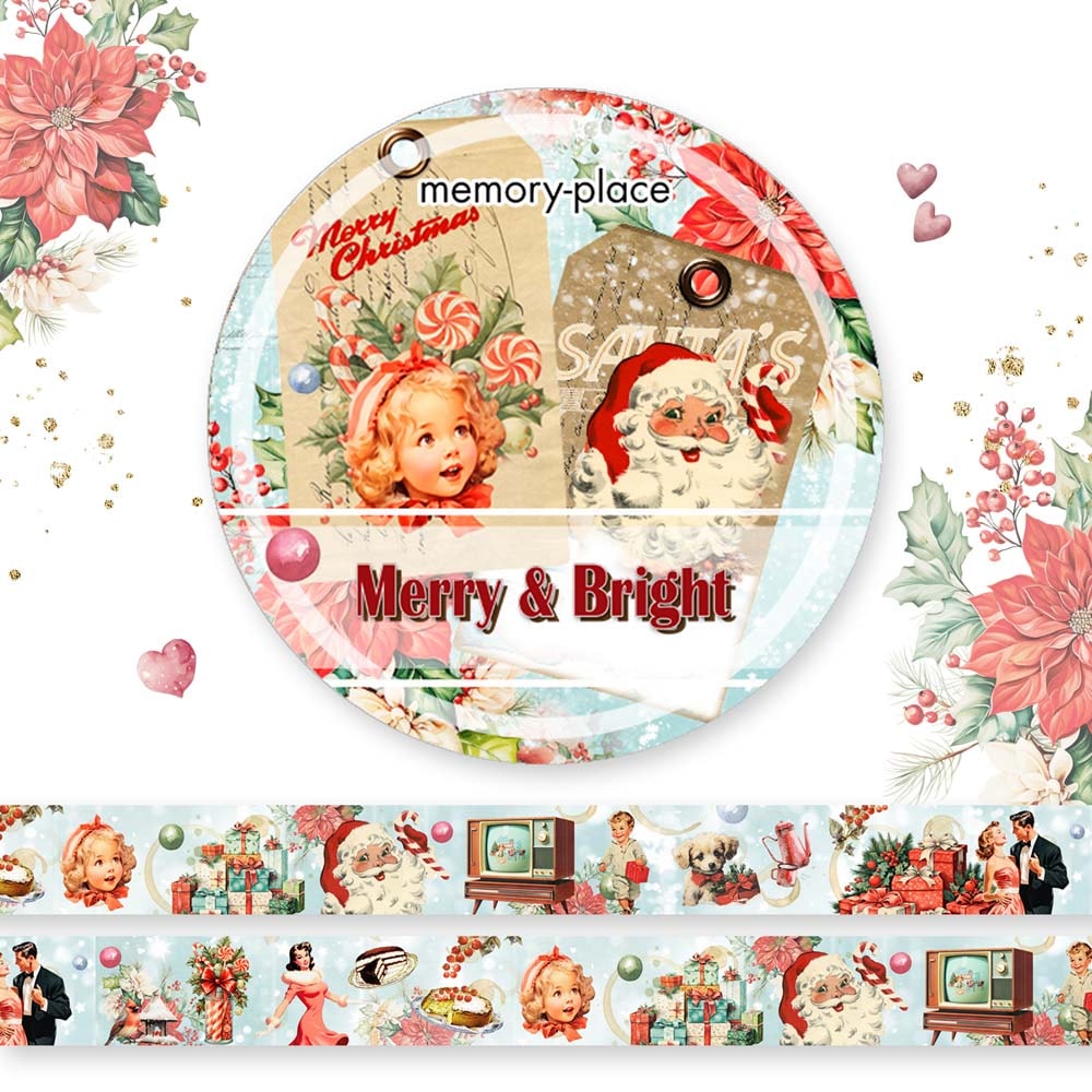 MP-61447 Merry & Bright Washi Tape 1 | エンベリッシュメント,テープ