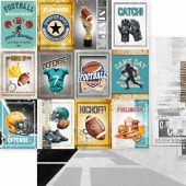 MP-61900 Touchdown Football 12x12 Game Day