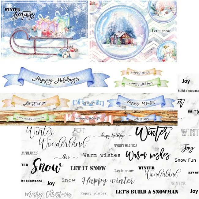 ��50%OFF SALE��MP-60335 A4 Winter Wonderland Collection Pack
