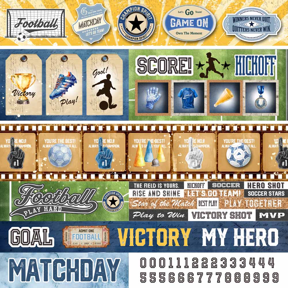 MP-61927 Matchday Football 12x12 Score!