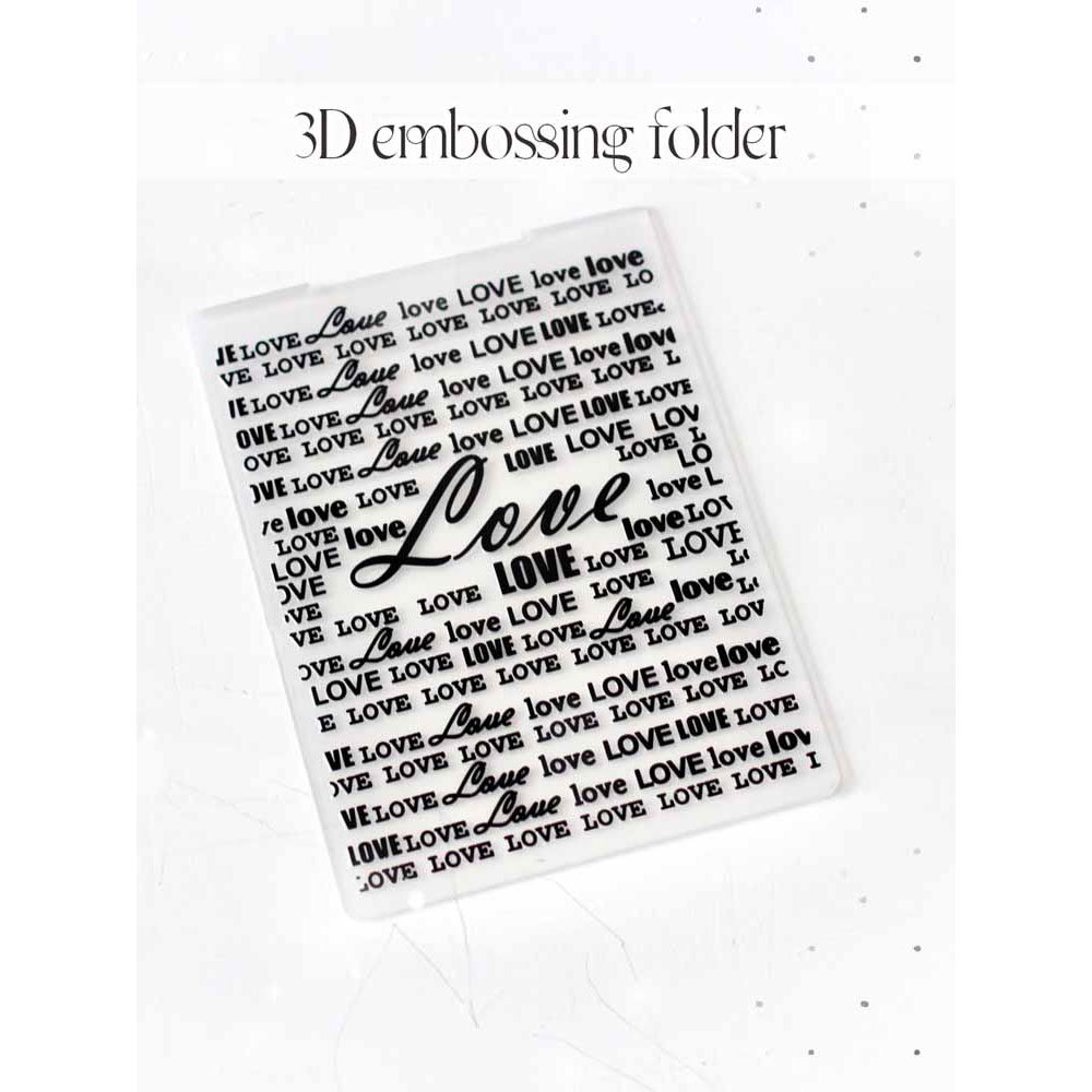 MP-61863 3D embossing folder��Love��