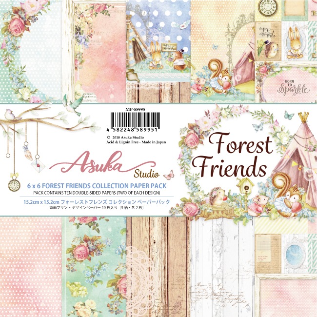 50%OFF SALEMP-58995 6x6 Forest Friends Paper Pads 10