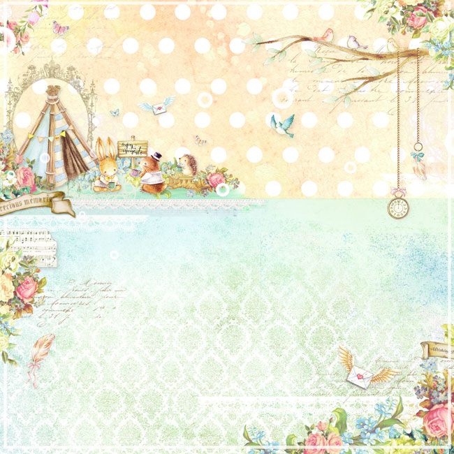 50%OFF SALEMP-58989 12X12 Forest Friends tea time ͎ߎʎߎ