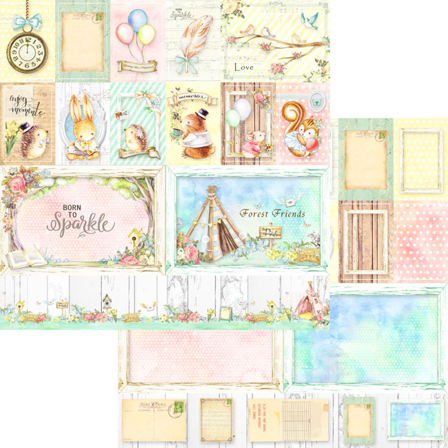 50%OFF SALEMP-60101 12X12 Forest Friends Collection Paper Pack