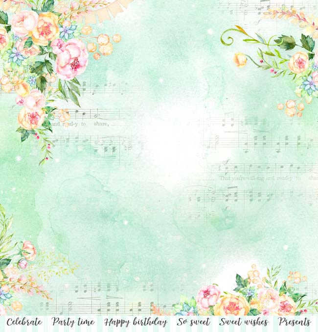 50%OFF SALEMP-60122 12x12 So Sweet Party Garden