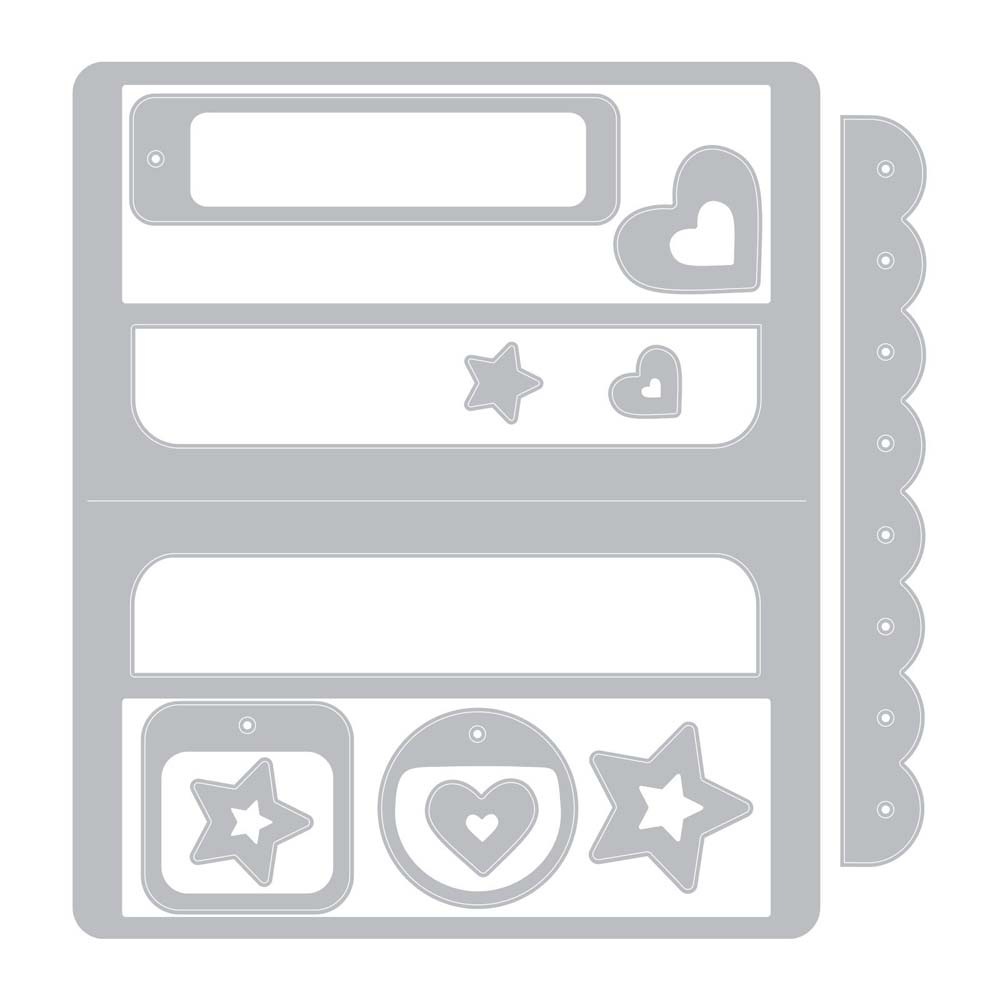 50%OFF Sizzix-664462 Thinlits Die Set 11PK