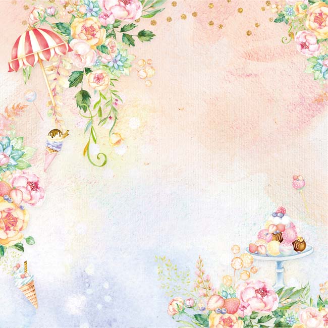 50%OFF SALEMP-60124 12x12 So Sweet Icecream Garden